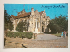 Postcard St Mary's Church  Rye East Sussex My Ref B285 - Rye