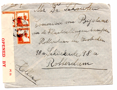 Lettre Censurée De Tel Aviv (18.02.1940) Pour Rotterdam - Palestina