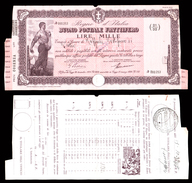 [NC] BUONO POSTALE FRUTTIFERO 1000 LIRE 1939 REGNO D'ITALIA (nc1659) - Autres & Non Classés