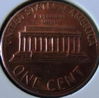 USA - 1985- KM 201b - 1 Cent - W/o Mintmark  - XF - 1959-…: Lincoln, Memorial Reverse