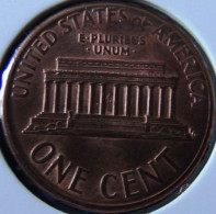 USA - 1990 - KM 201b - 1 Cent - W/o Mintmark - XF - 1959-…: Lincoln, Memorial Reverse