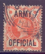 GB Scott O54 - SG O41, 1896 Army Official 1/2d Used - Officials