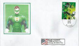 American Comic Books Green Lantern Superhero, Special Letter Addressed To Florida - Bandes Dessinées