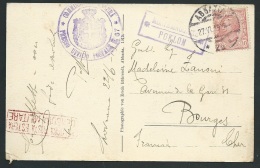 Dalmatie Rare Cachet D'agence Montemaggiore - Poklon - Italie N°77 Oblitéré Abbazia ( Opatija Croatie)  1919 - Obf1116 - Dalmatia