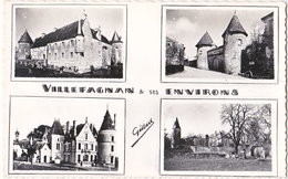 16. Pf. VILLEFAGNAN Et Ses Environs. 4 Vues. 10458 - Villefagnan