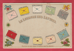 Le Langage Des Lettres ... Carte Avec Un Relief  ( Voir Verso ) - Other