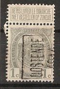 Zegel Nr. 81 Voorafgestempeld / Preo Nr. 1645    OOSTENDE 1911 ; Staat Zie Scan ! Inzet 10 € ! - Rollenmarken 1910-19