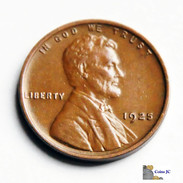 US - 1 Cent - Lincoln - 1925 - 1909-1958: Lincoln, Wheat Ears Reverse