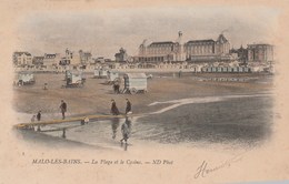 BERCK   62  PAS DE CALAIS   CPA  COLORISEE LA PLAGE ET LE CASINO - Berck