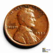 US - 1 Cent - Lincoln - 1929 - 1909-1958: Lincoln, Wheat Ears Reverse