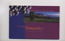 NOUVELLE ZELANDE - CARNET DE PRESTIGE  "NEW ZEALAND VINEYARDS" - N° Yvert  ?  ** - Postzegelboekjes