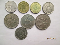 SPAIN 8 Coins # L 1 - Andere & Zonder Classificatie