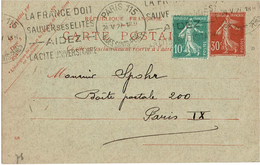 CTN46 - CP SEMEUSE CAMEE DATE 128 POUR PARIS REPIQUAGE LIBRERIA ESPAÑOLA PARIS - Cartoline Postali Ristampe (ante 1955)