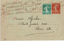 CTN46 - CP SEMEUSE CAMEE DATE 128 POUR PARIS REPIQUAGE LIBRERIA ESPAÑOLA PARIS - Bijgewerkte Postkaarten  (voor 1995)