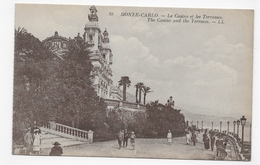 MONTE CARLO - N° 88 - LE CASINO ET LES TERRASSES ANIMEES - CPA NON VOYAGEE - Le Terrazze