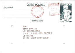 CTN46 - CP JUVAROUEN LE HAVRE / VIRY CHATILLON REPIQUAGE EUROPHIL - Postales  Transplantadas (antes 1995)