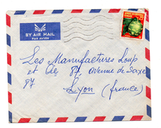 ENVELOPPE DE OUAGADOUGOU POUR LYON - Storia Postale