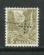 Suiza_1937_Servicio_Cruz Perforada. - Used Stamps