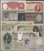 Nice Lot With 60 Banknotes From All Over The World, Containing For Example 10 Pesetas Spain 1935 In F, 500 Rubles... - Other & Unclassified