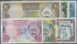 Set Of 39 Banknotes Containing 1 Dinar P. 8, 5x 1/4 Dinar P. 11, 3x 1/2 Dinar P. 12, 4x 1 Dinar P. 13, 5x 5 Dinars... - Kuwait