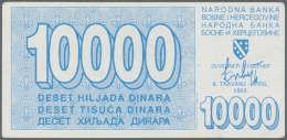 1992 (ca.), Lot With 761 Banknotes, Some In Quantity, In Good To Mixed Quality, Sorted And Classified By Pick... - Bosnia And Herzegovina