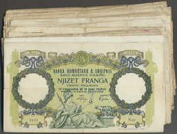 Set Of 59 Banknotes 20 Franga ND(1939) P. 7, All In Similar Condition, Mostly G-VG, Also Some F Notes Inside, Nice... - Albania