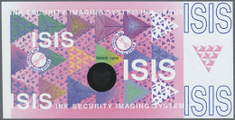 Test Note Produced By APPLIED HOLOGRAPHICS INC, First Time Seen By Cataloger, Featuring The Technology "Ink... - Specimen