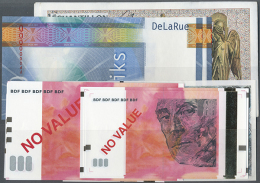 Set Of 23 Test Notes Containing 1x Banque De France ECHANTILLON In Size Of The 500 Francs Note (rarest Of The... - Specimen