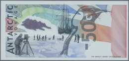 POLYMER Test Note Produced By DE LA RUE CURRENCY Featuring "Antarctic Voyage" Motives, Intaglio Printed On Polymer... - Specimen