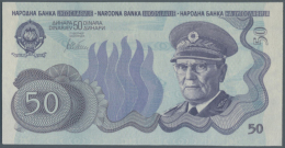 50 Dinars ND(1978) Not Issued Banknote, First Time Seen In Blue Color, Unique As PMG Graded In Great Condition: PMG... - Yugoslavia