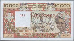 10.000 Francs ND(1977-92) SPECIMEN With Letter "C" For Burkina Faso, P.309Cs In UNC Condition (D) - West African States