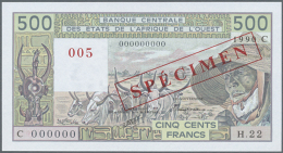 500 Francs 1990 SPECIMEN With Letter "C" For Burkina Faso, P.306Cs In UNC Condition (D) - West African States