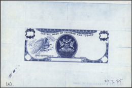 100 Dollars ND(1985) PROOF P. 40p. This Example Is A Currency Designers Proof Print Which Is Recognizable By The... - Trinidad & Tobago