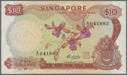 10 Dollars ND(1967-73), P.3d, Excellent Condition With Minor Wrinkles In The Paper At Upper And Lower Margin,... - Singapore