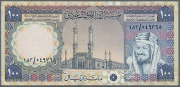 Saudi Arabia: 100 Riyals ND(1976) P. 20, Very Crisp And Original, Not Folded But Lightly Wavy Paper At Upper... - Saudi Arabia