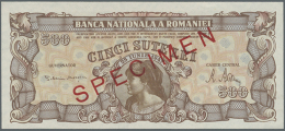 500 Lei 1947 Specimen P. 63s, One Dint Caused By Paperclip At Lower Border, Otherwise No Folds, No Holes Or Tears,... - Romania