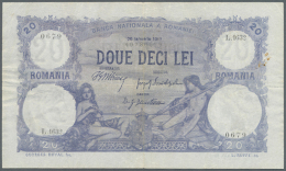 20 Lei 1913 P. 20, Vertical And Horizontal Folds, Light Creases In Paper, One Minor Border Tear, No Repairs, Still... - Romania