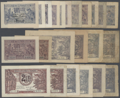 Set Of 24 Banknotes Containing 11x 1 Leu 1916/1918 P. 17 (5x XF, 2x F, 4x F-), 4x 2 Lei 1915 (2x VF-, 1x F, 1x VG),... - Romania