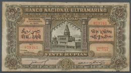 20 Rupees 1938 P. 33, Seldom Seen Higher Denomination As Issued Banknote, Used With Probably Trimmed Lower Border... - Other - Asia