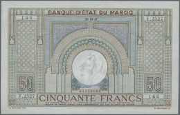 50 Francs 1947 P. 21 In Extraordinary Condition, Never Folded, No Holes Or Tears, Just A Light Dint At Upper Left... - Morocco