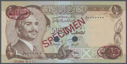 1/2 Dinar ND(1975-92), Serial # Prefix Beginning With "ïº" (Ba) SPECIMEN, P.17bs, With Ovpt. Specimen,... - Jordan