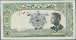 1 Dinar ND(1952) P. 6a, Only One Pinhole And Dint At Upper Left Corner, Slight Stain Trace At Left Border Center,... - Jordan