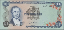 10 Dollars L.1960 P. 57 With Double Serial Prefix AA In Condition: UNC. (D) - Jamaica