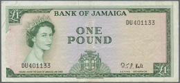 1 Pound L.1960 (1964), P.51Cc, Several Folds And Minor Stains, Still Crisp Paper And Bright Colors. Condition: F+... - Jamaica