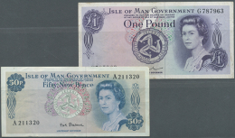 Pair With 50 Pence And 1 Pound ND(1972), P.28, 29, Both Notes In Used Condition With Several Folds And Creases And... - Other & Unclassified