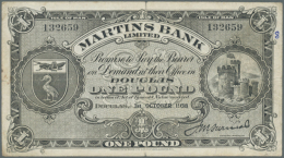 1 Pound 1938 P. 18b, Used With A Stronger Center Fold, Center Hole, 5mm Tear At Upper Border, Still Original... - Other & Unclassified