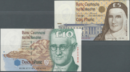 Pair With 5 And 10 Pounds 1999, P.75, 76, Both In Nearly Perfect Condition With A Few Minor Creases Only.... - Ireland