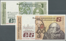 Pair With 1 Pound 1979 And 5 Pounds 1991, P.70, 71e, Both In Perfect UNC Condition (2 Banknotes) (D) - Ireland