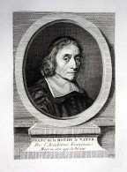 Franc. De La Mothe La Vayer - Francois De La Mothe Le Vayer (1588-1672) Philosophe Gravure Kupferstich Portrai - Estampes & Gravures