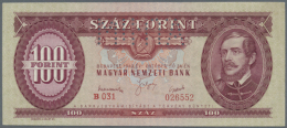 100 Forint 1949 SPECIMEN (perforation Minta), P.166s, Slightly Wavy Paper And Minor Creases. Condition: XF+/aUNC... - Hungary